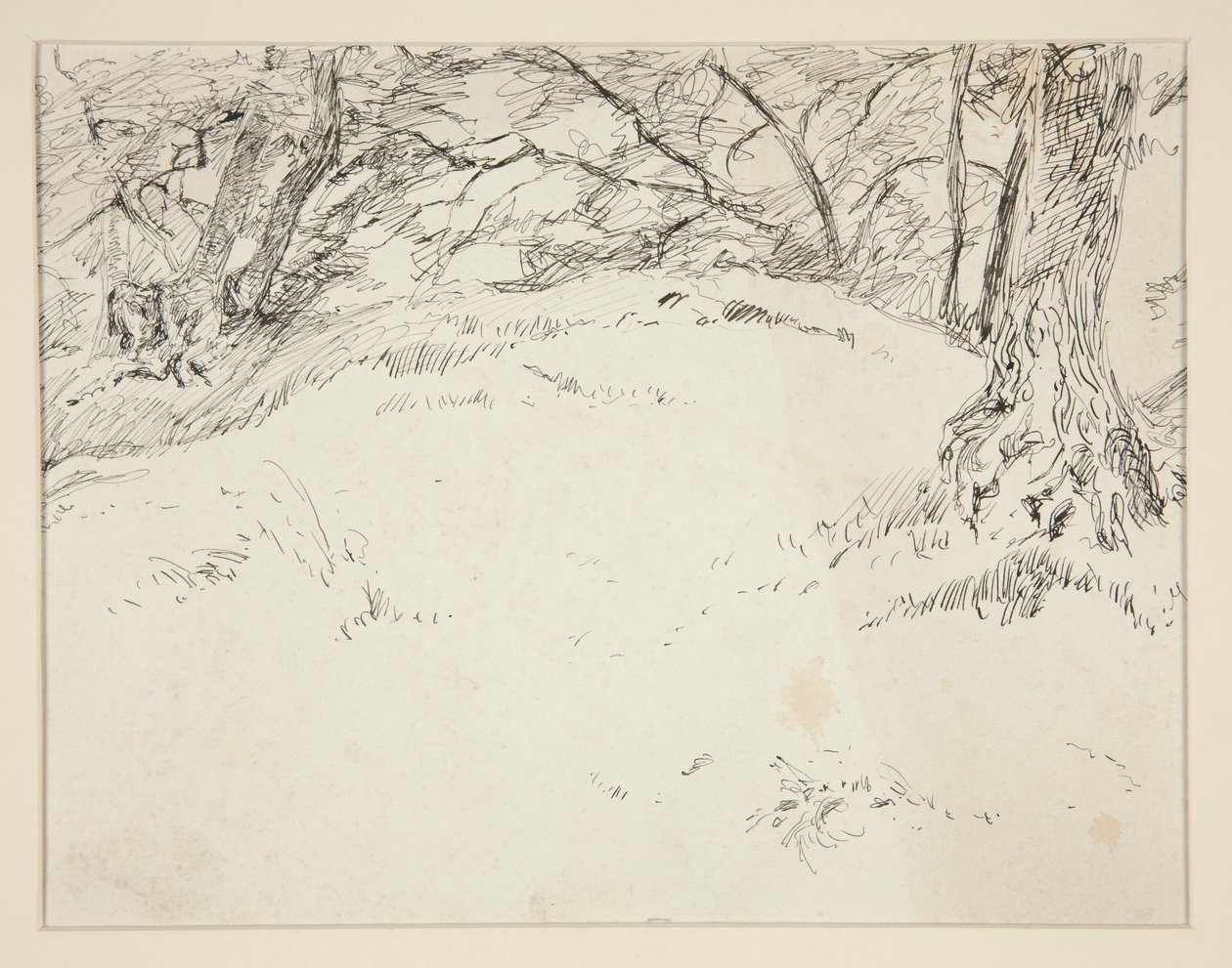 Skovscene af Edwin Austin Abbey