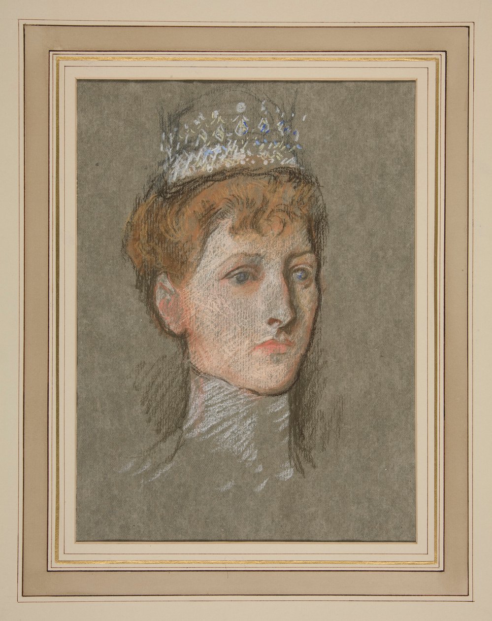 Leder af prinsessen af Wales (dronning Mary) af Edwin Austin Abbey