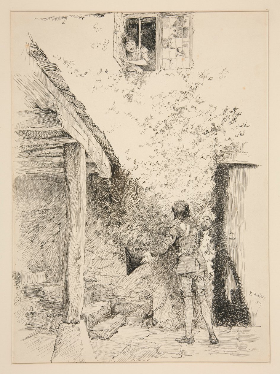 Illustration til af Edwin Austin Abbey