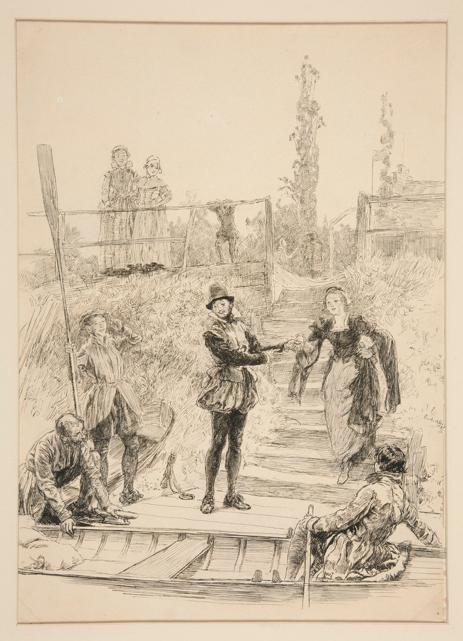 Illustration til af Edwin Austin Abbey