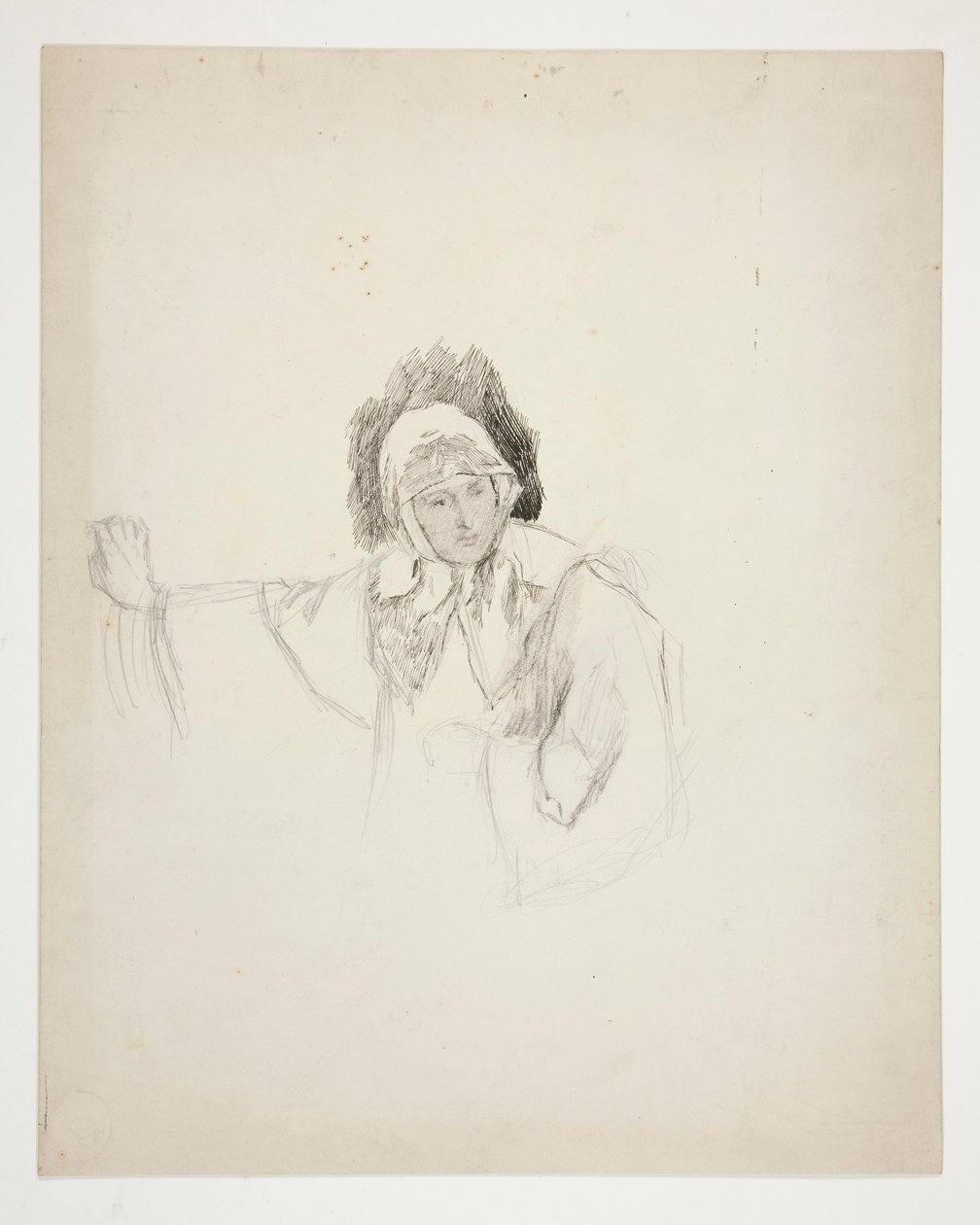 Isabella ved Nonneklostret (studie for .1103), Akt I, Scene V, Mål for Mål af Edwin Austin Abbey