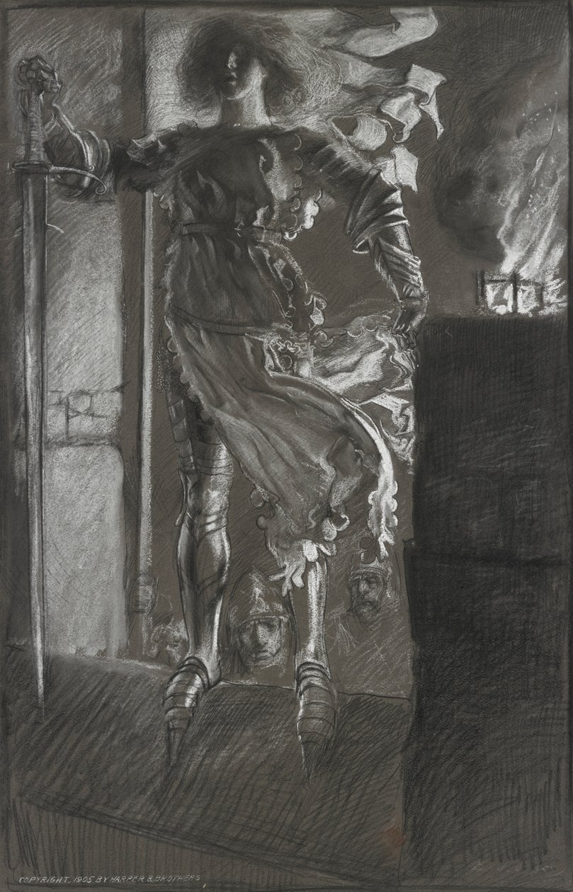 La Pucelle, fra Kong Henry VI, del I, 3. akt, scene 2 af Edwin Austin Abbey