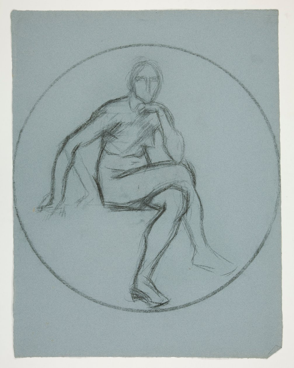 Medaljonstudie til vægmaleri i statens hovedbygning i Harrisburg, Pennsylvania, 1902-1911 (fuldført af John Singer Sargent) af Edwin Austin Abbey