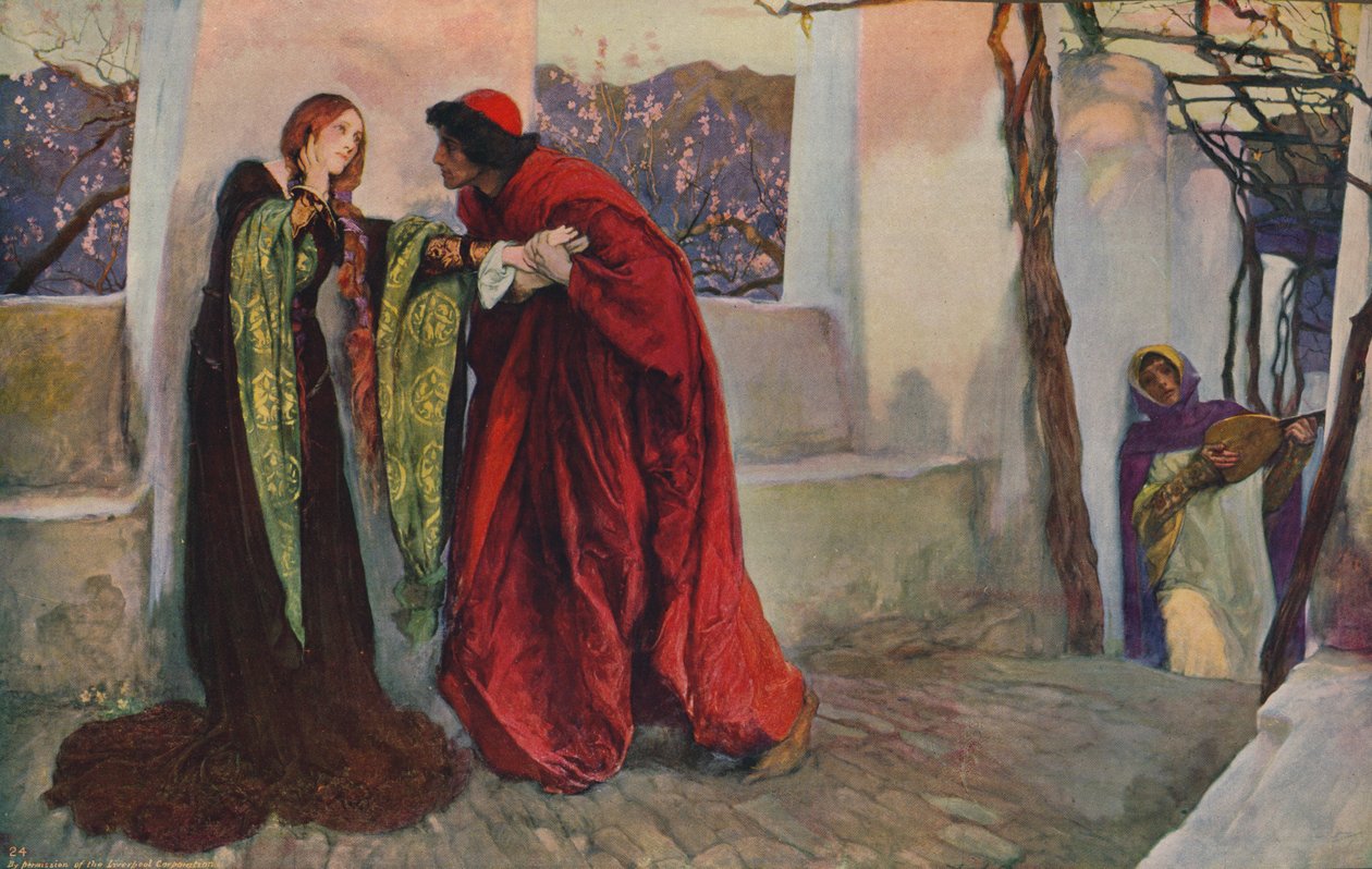 O Mistress Mine, Where Are You Roaming, 1899, c1915 af Edwin Austin Abbey