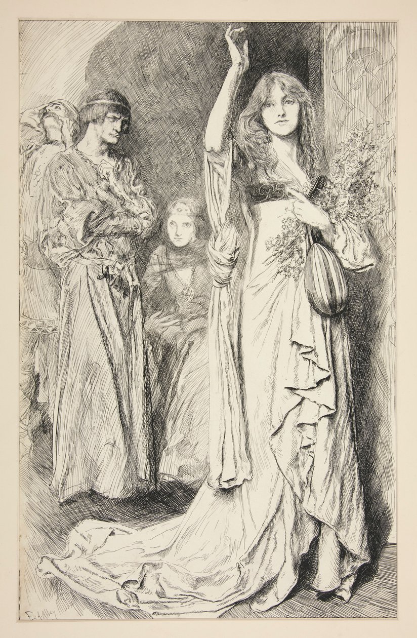 Ophelia: af Edwin Austin Abbey