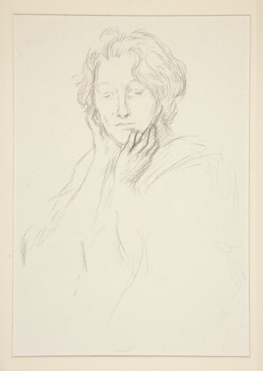 Portræt af Mrs. Abbey af Edwin Austin Abbey