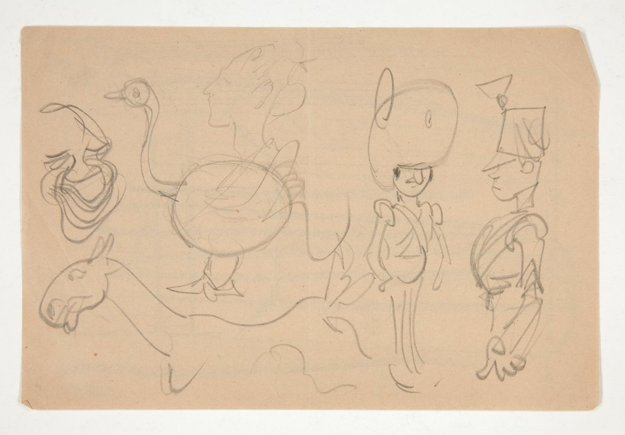 Ark med Doodles af Edwin Austin Abbey