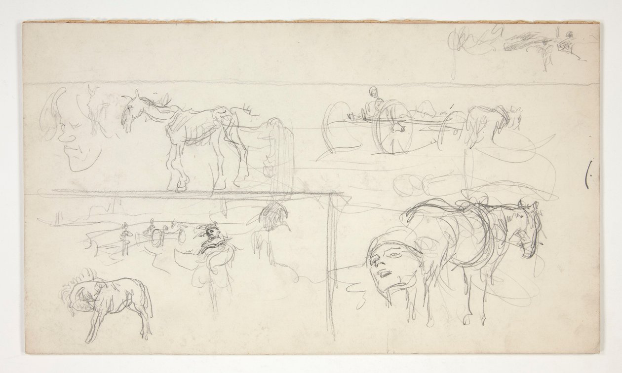 Ark med skitser af Edwin Austin Abbey