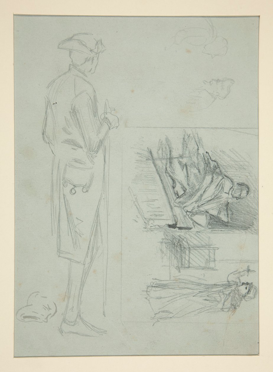 Ark med skitser af Edwin Austin Abbey