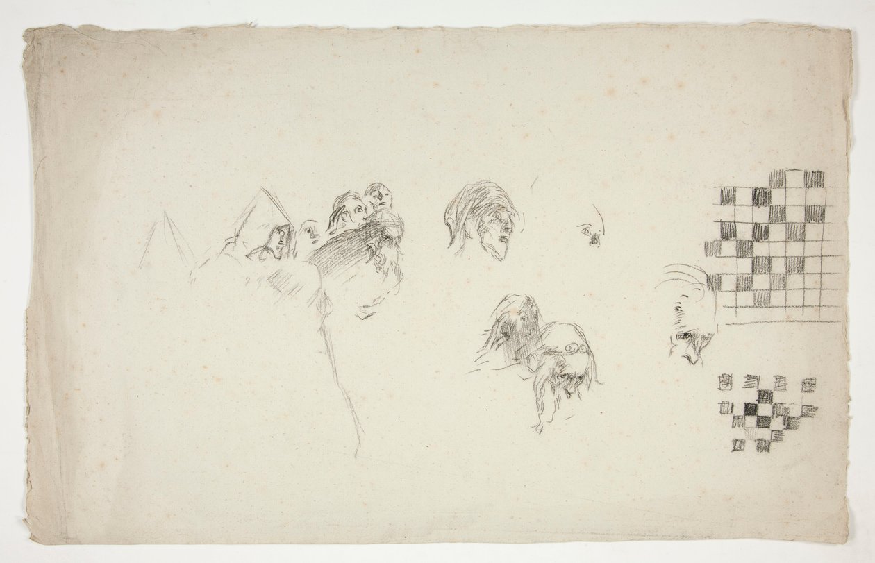 Skitseark til af Edwin Austin Abbey