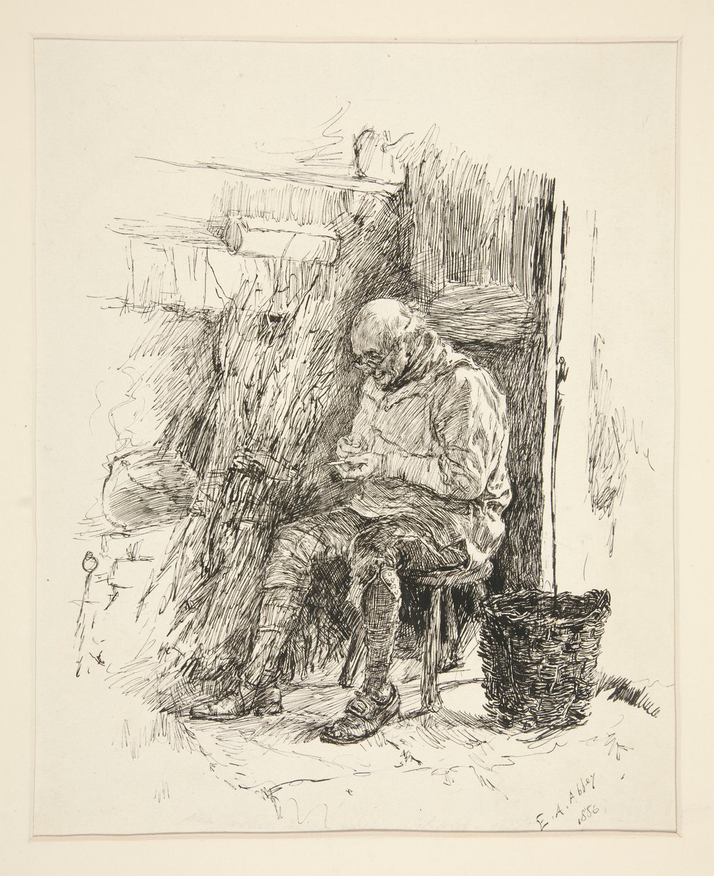Skitse til af Edwin Austin Abbey