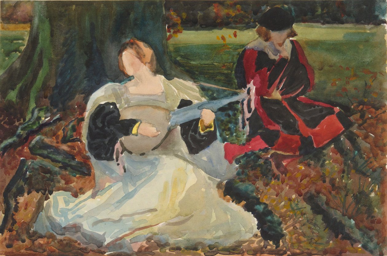 Studier til af Edwin Austin Abbey