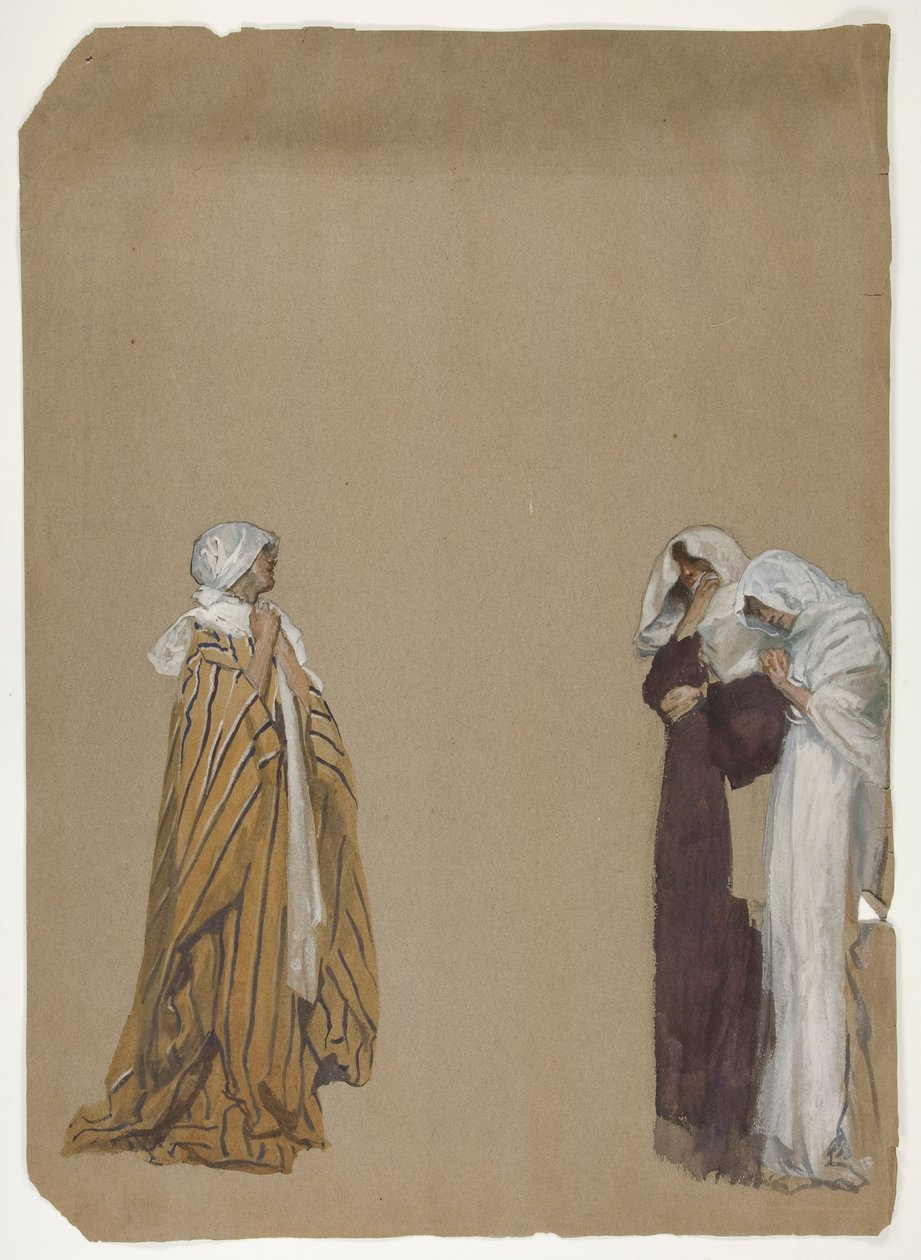 Undersøgelse. Tre figurer af Edwin Austin Abbey