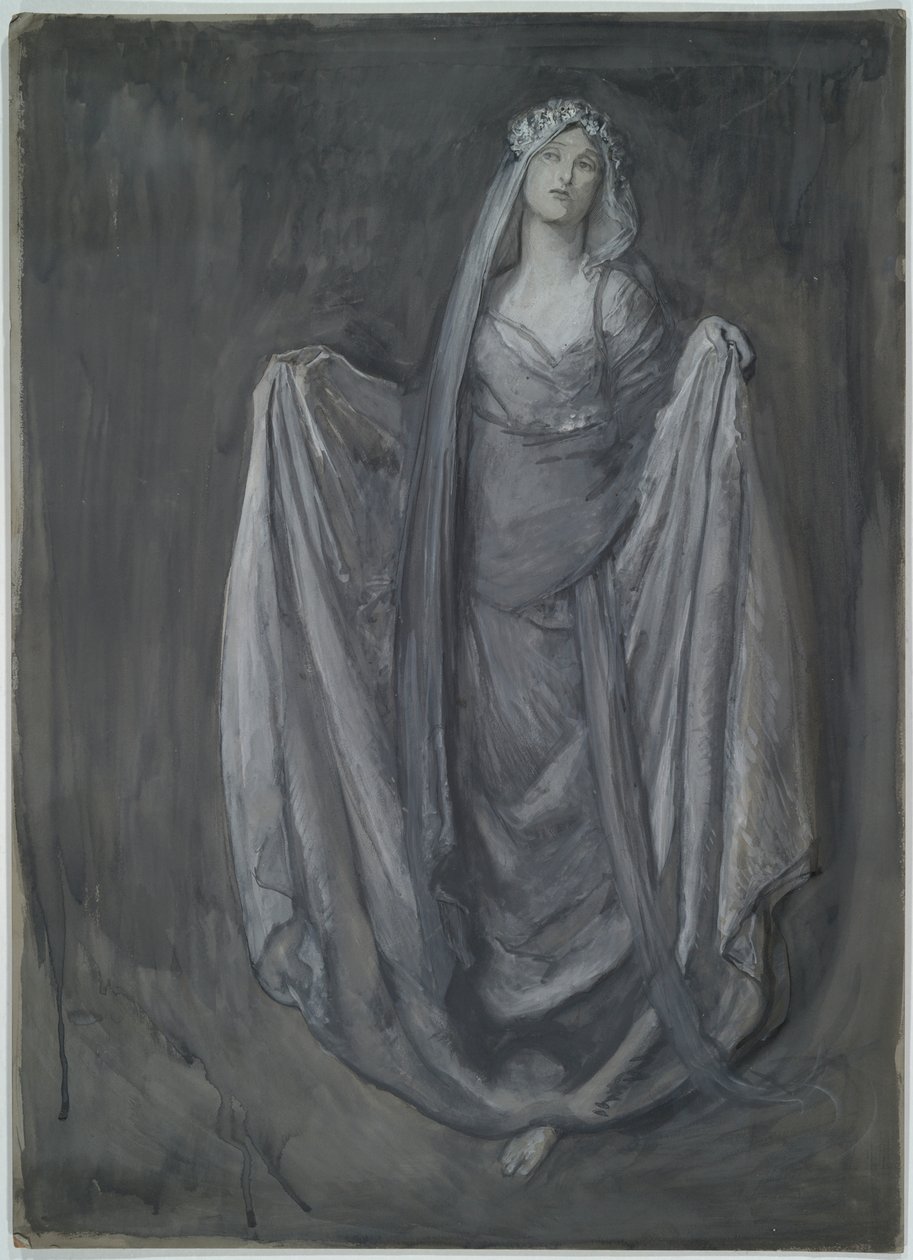 Studie for Blanchefleur?, for af Edwin Austin Abbey