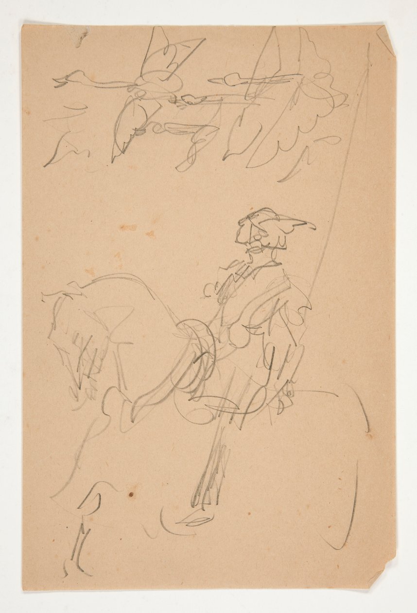 Studie for Columbus i den nye verden(?) (oliemaleri) af Edwin Austin Abbey