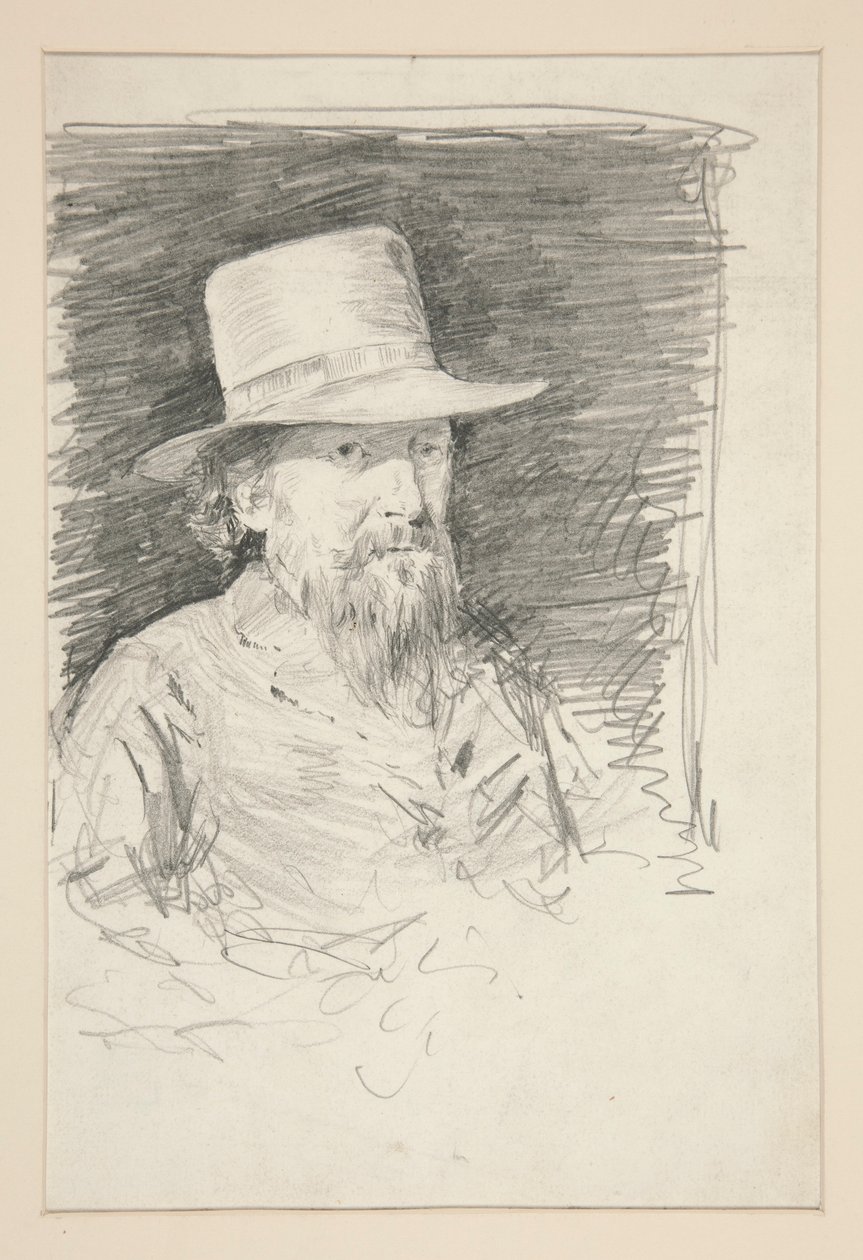 Undersøgelse for General Meade: skitse til vægmaleri til statshovedbygningen i Harrisburg, Pennsylvania, 1902-1911 (fuldført af John Singer Sargent) af Edwin Austin Abbey