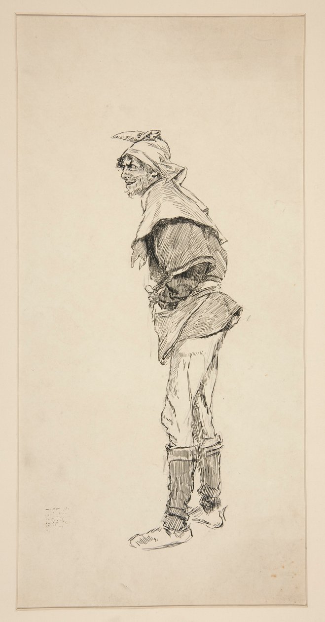 Studie for Kong Henrik IV (Del I) af Edwin Austin Abbey