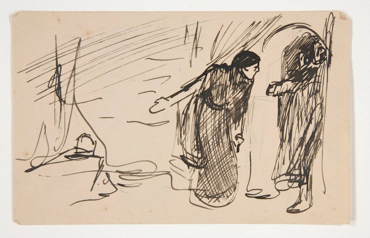 Studie for kong Henrik IV (del II), af Edwin Austin Abbey