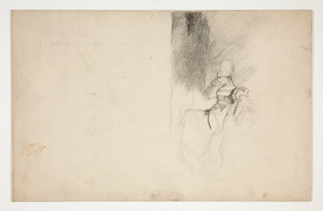 Studie for Mariana, fra Mål for Mål af Edwin Austin Abbey