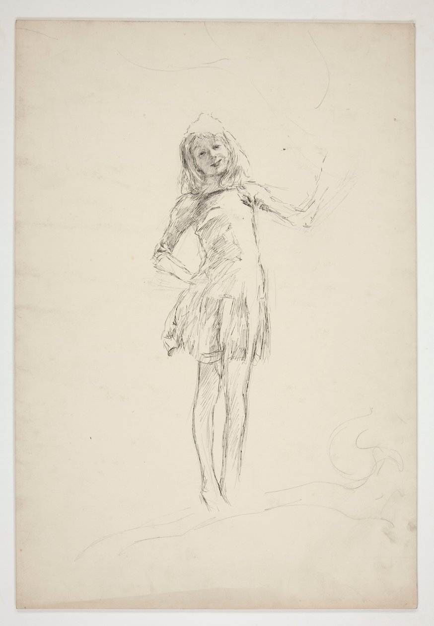 Studie for Puck, fra En skærsommernat af Edwin Austin Abbey