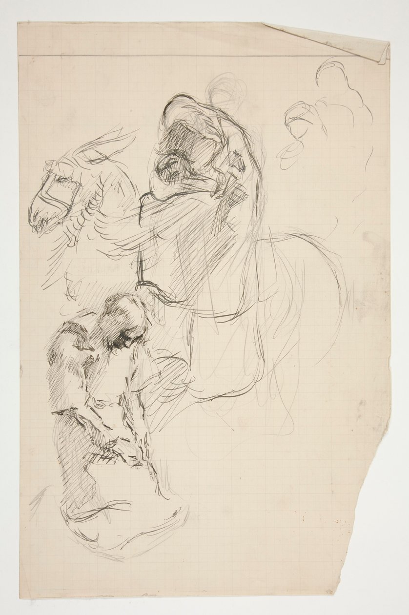 Studie til The Quest of the Holy Grail (serie på femten malerier til Boston Public Library, afsluttet i 1901) af Edwin Austin Abbey