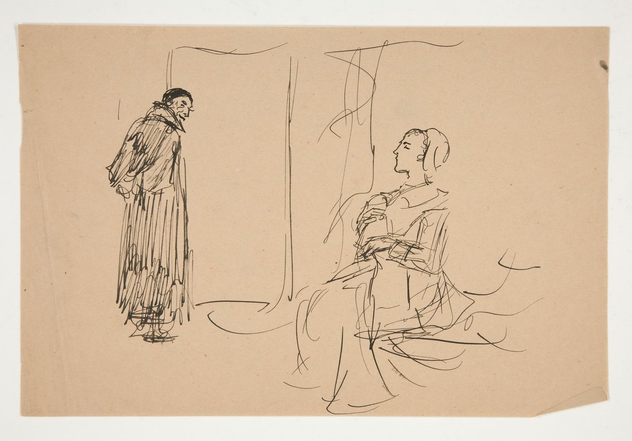 Studie til The Scarlet Letter (oliemaleri) af Edwin Austin Abbey