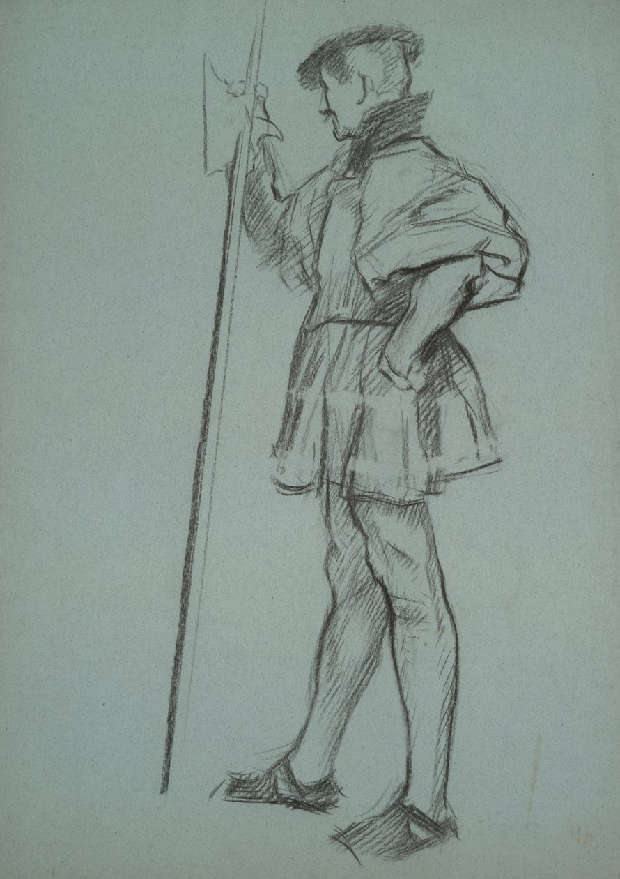 Studie til The Trial of Queen Catherine af Edwin Austin Abbey