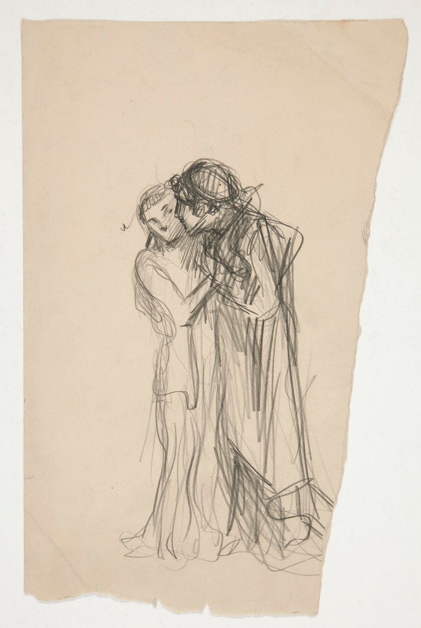 Studie til 12. nat (?) af Edwin Austin Abbey