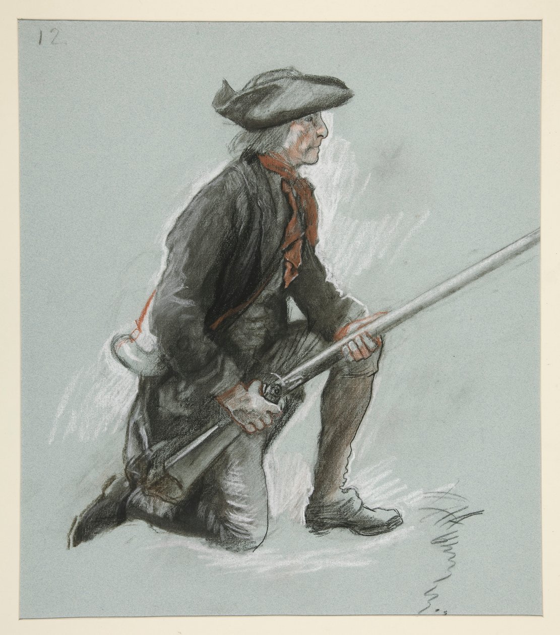 Studer for en figur i af Edwin Austin Abbey