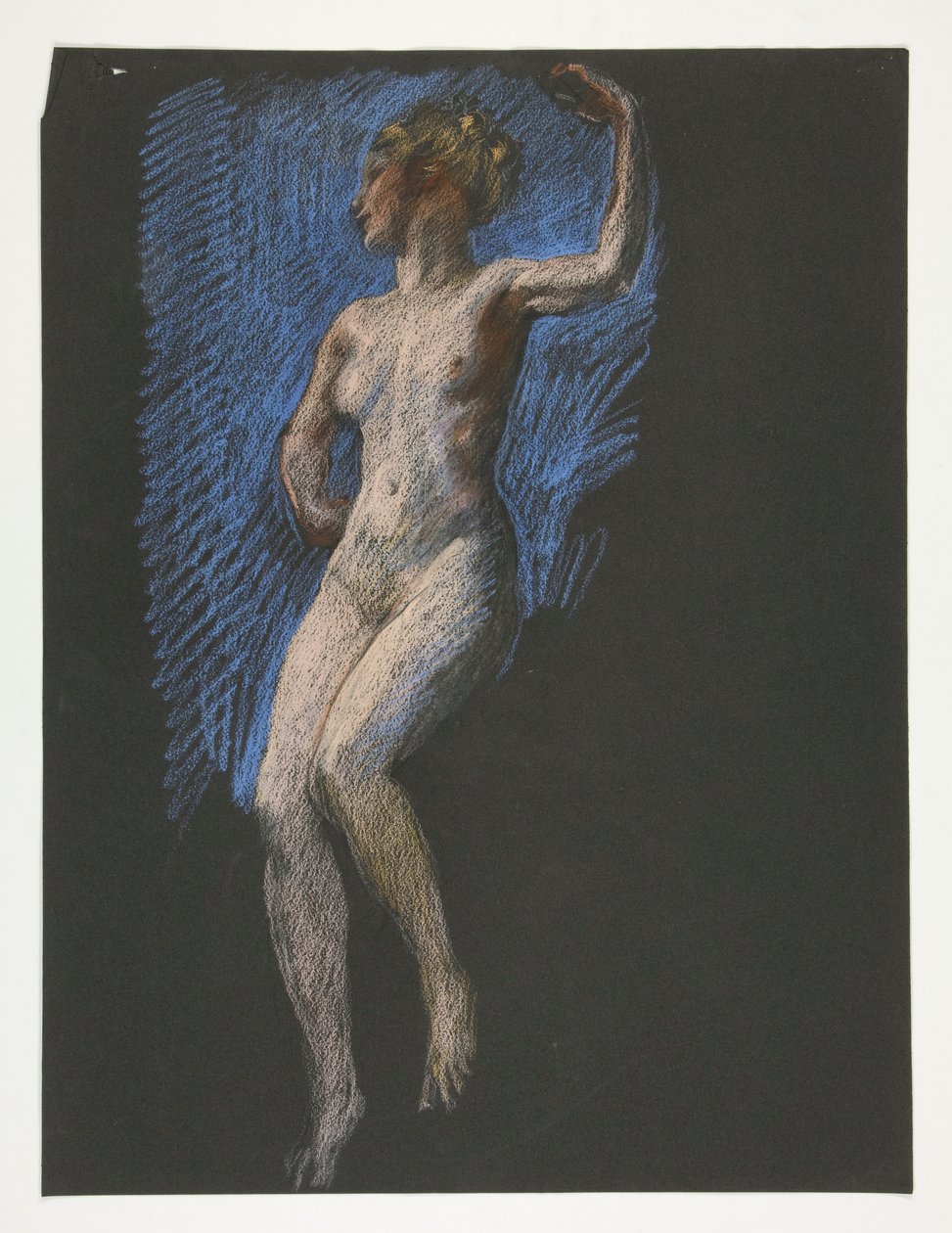 Undersøgelse for figur af 4 pm in af Edwin Austin Abbey