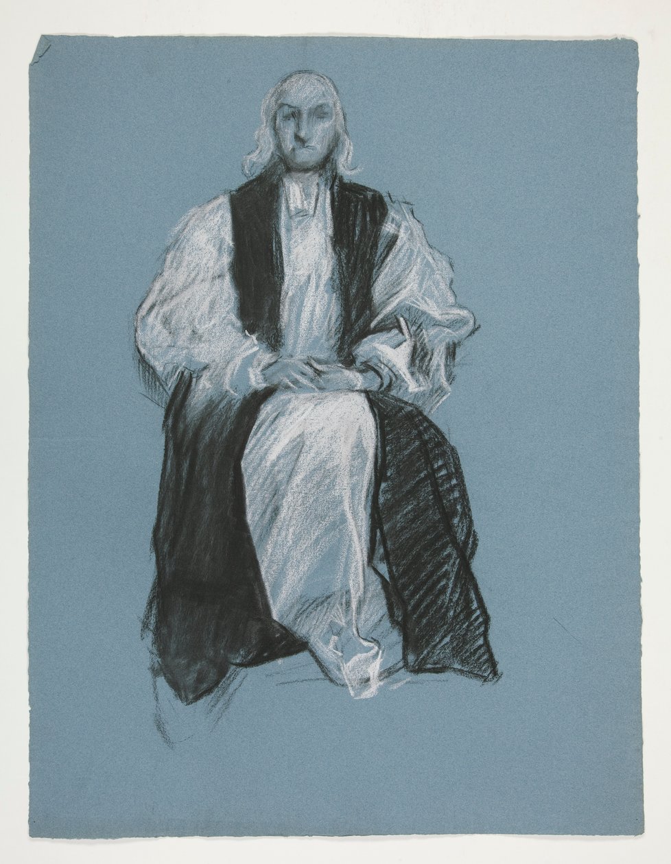 Studie til skikkelse af biskop William White, i af Edwin Austin Abbey