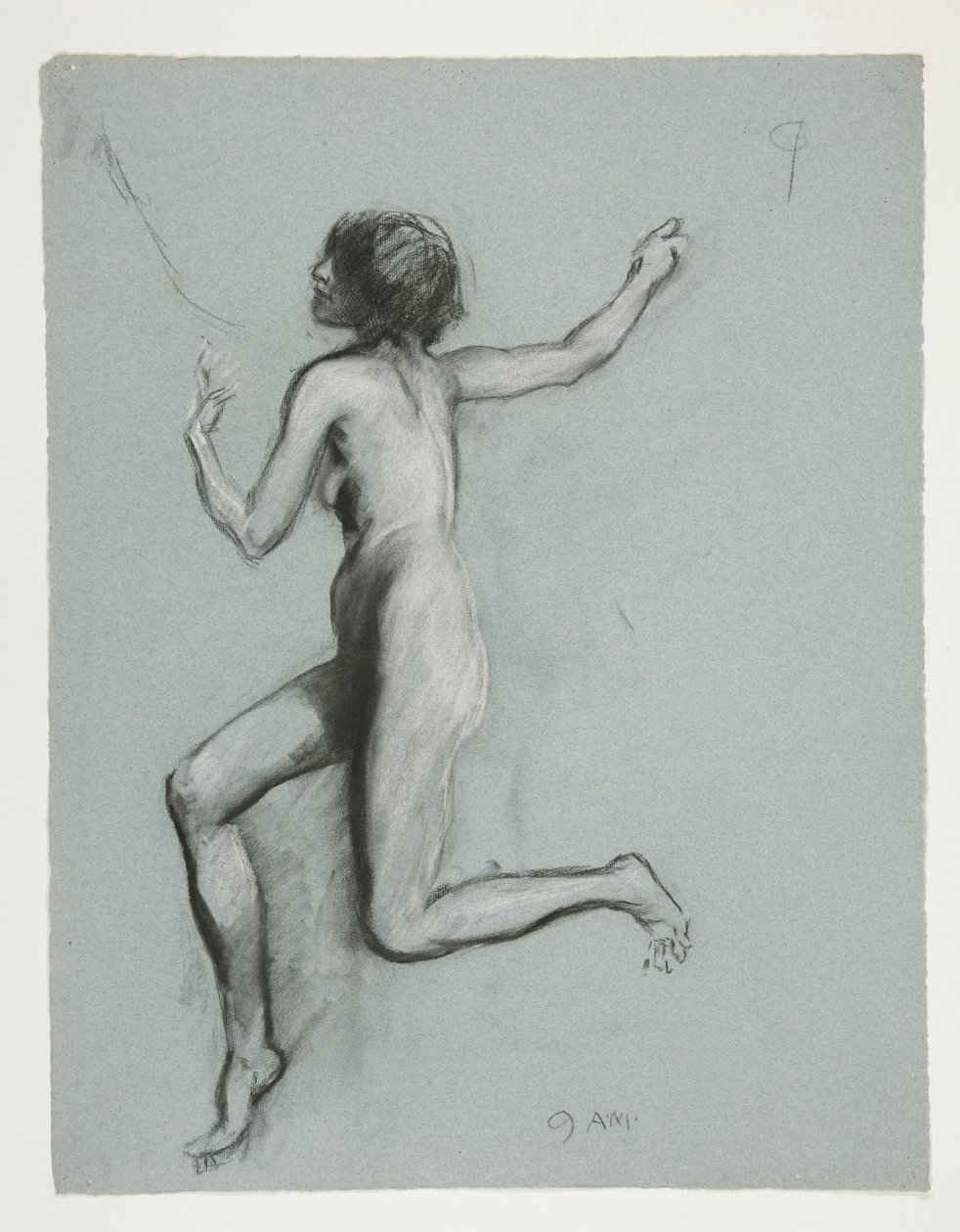 Undersøg for tallet 9 om morgenen af Edwin Austin Abbey