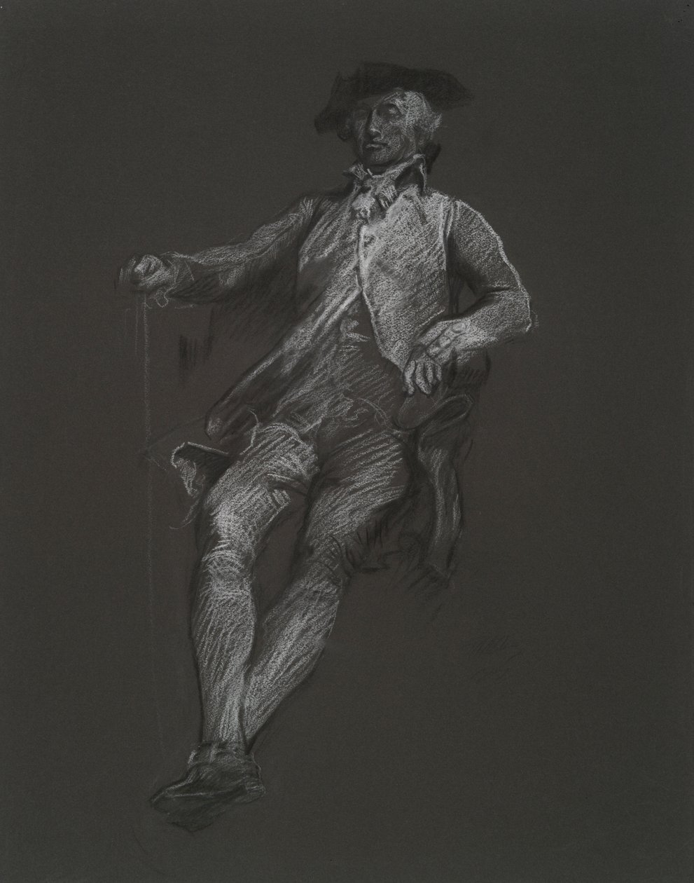 Studie til figuren af John Dickinson, i af Edwin Austin Abbey