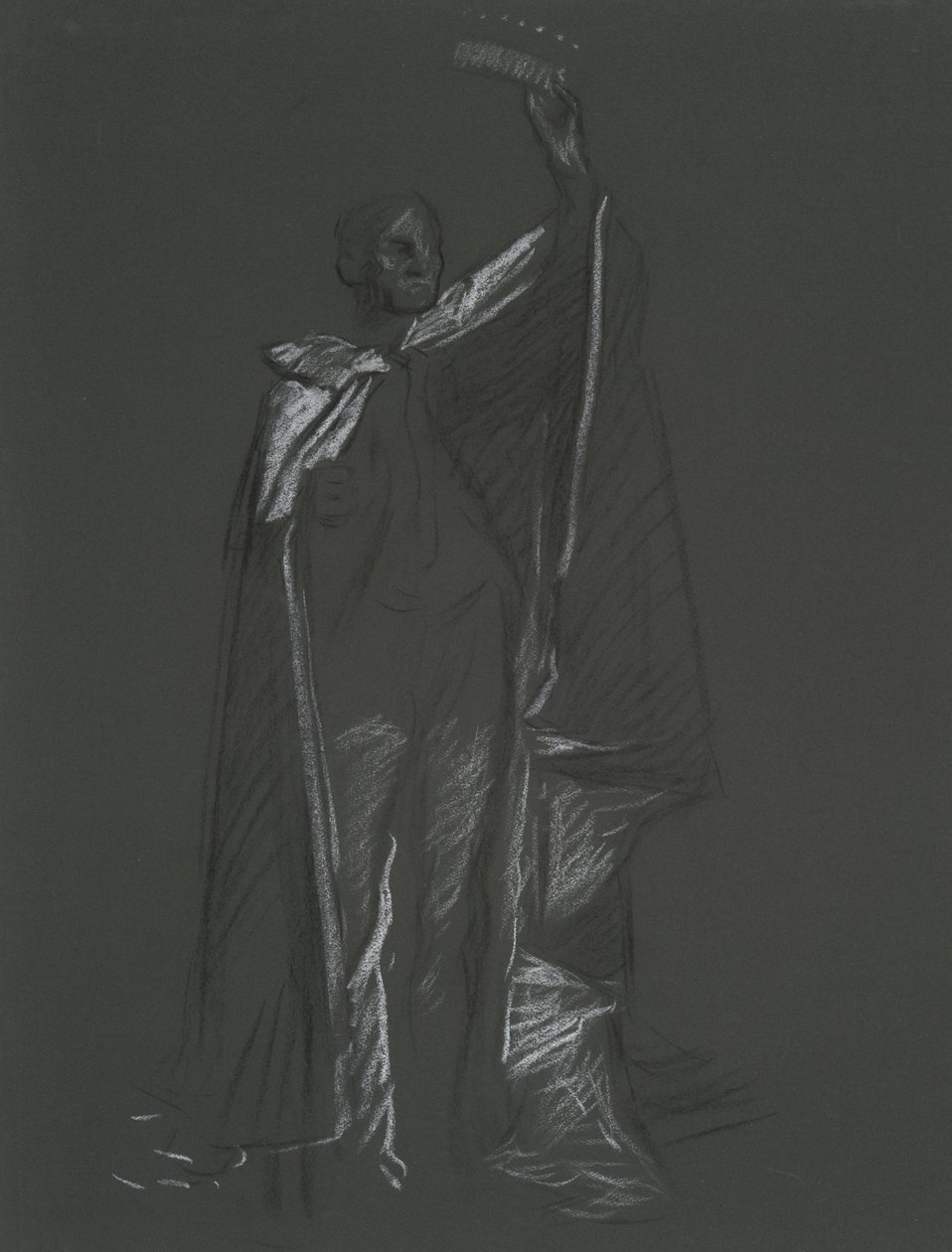Studie af Peer for af Edwin Austin Abbey