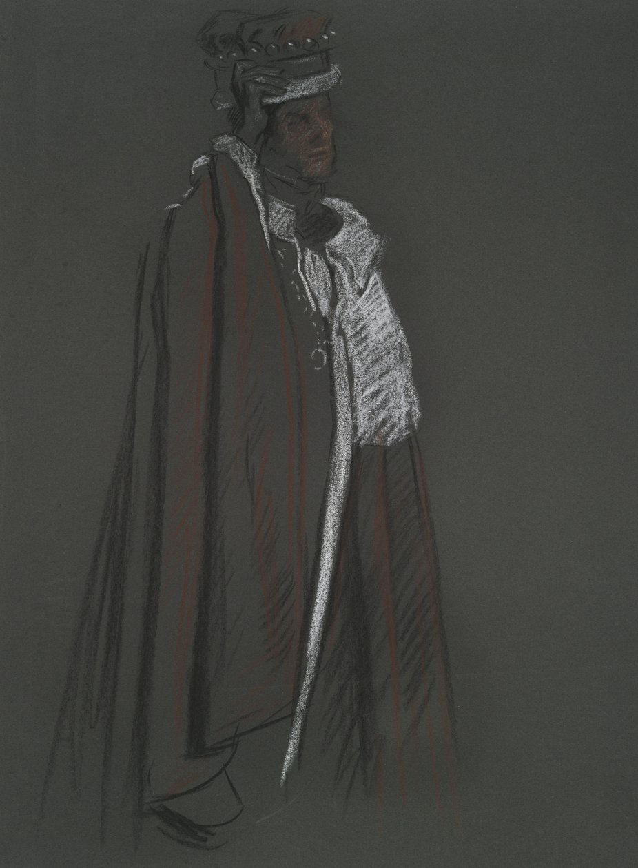Studie af Peer for Coronation of Edward VII af Edwin Austin Abbey