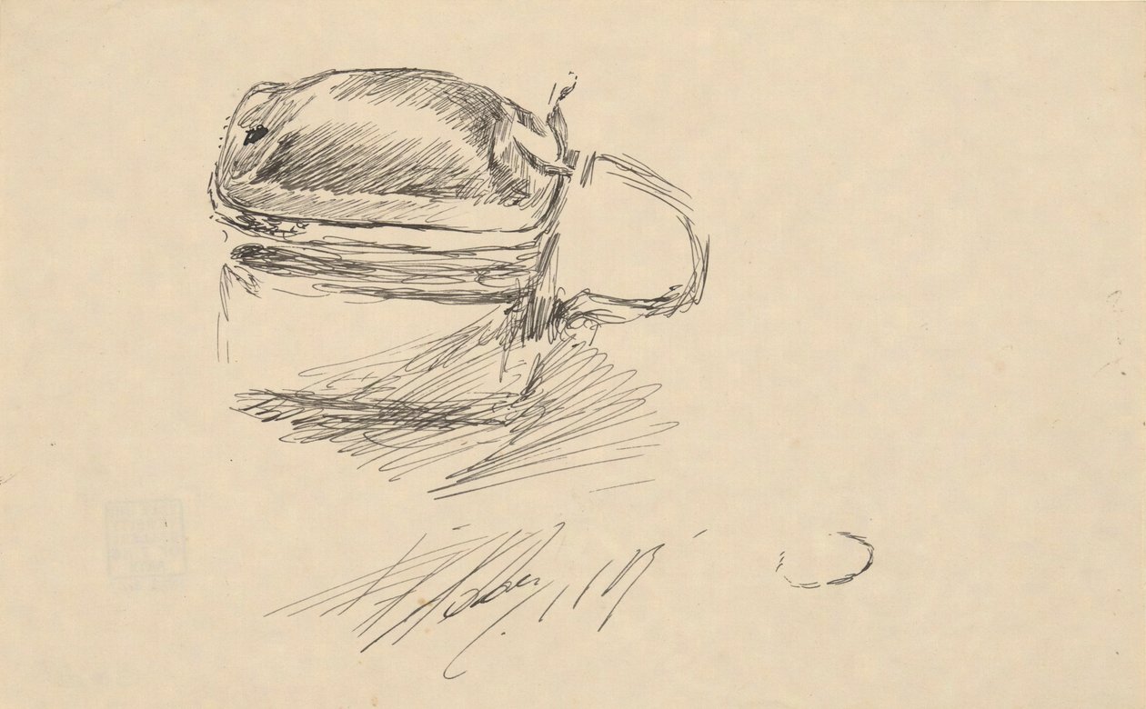 Studie af en Tankard af Edwin Austin Abbey