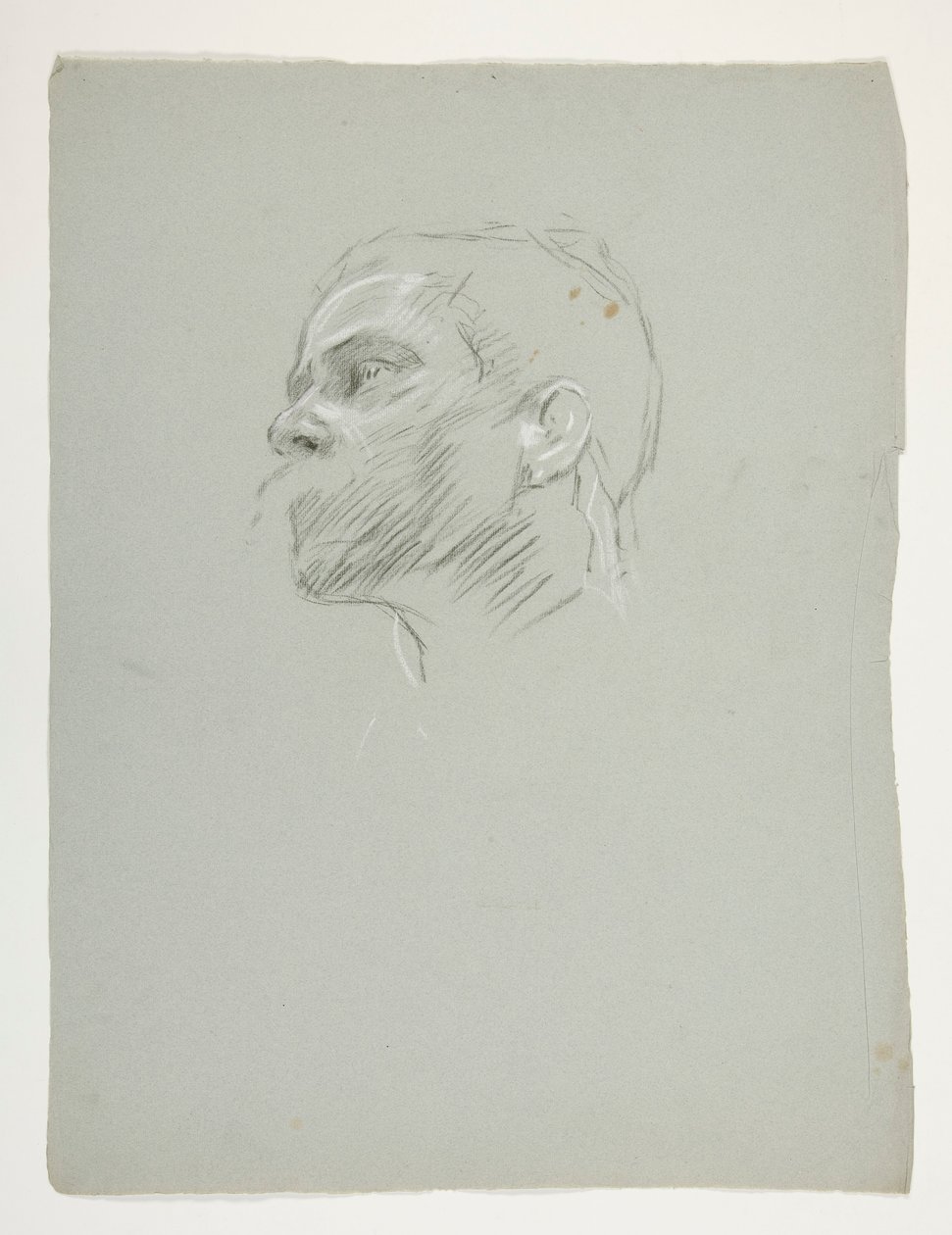 Studie af et hoved, for kong Arthur af Edwin Austin Abbey