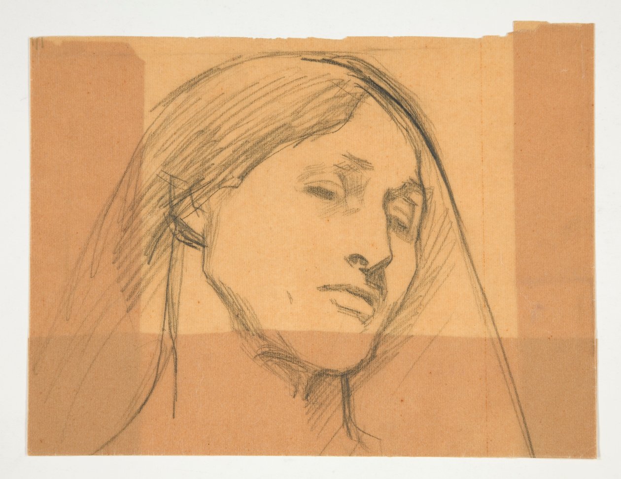 Studie af en kvinde af Edwin Austin Abbey