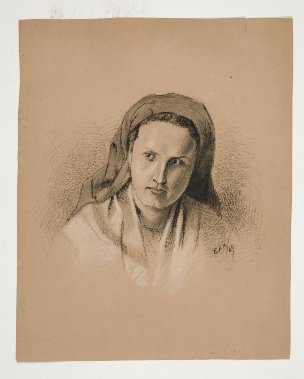 Studie af en kvinde af Edwin Austin Abbey