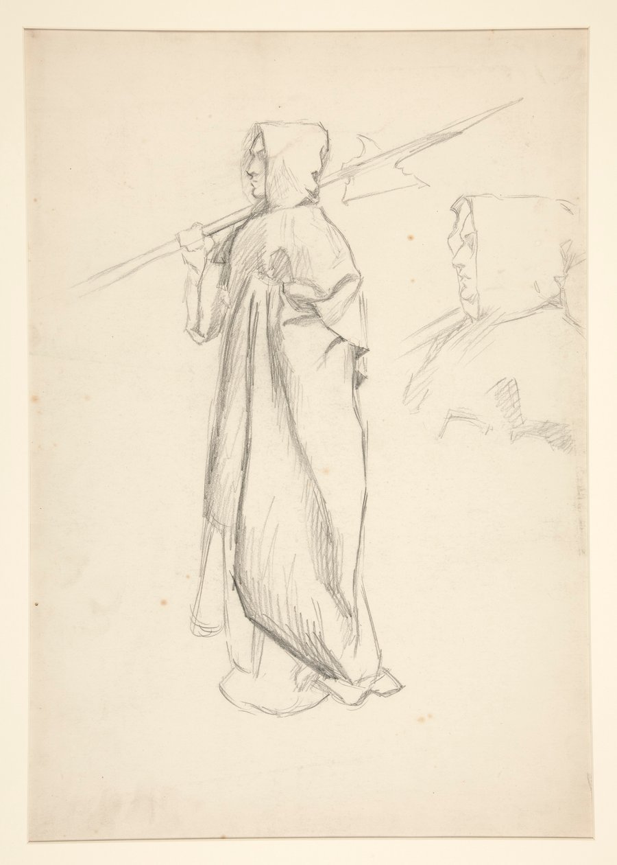Studie af helleberdier, fra kong Richard III af Edwin Austin Abbey