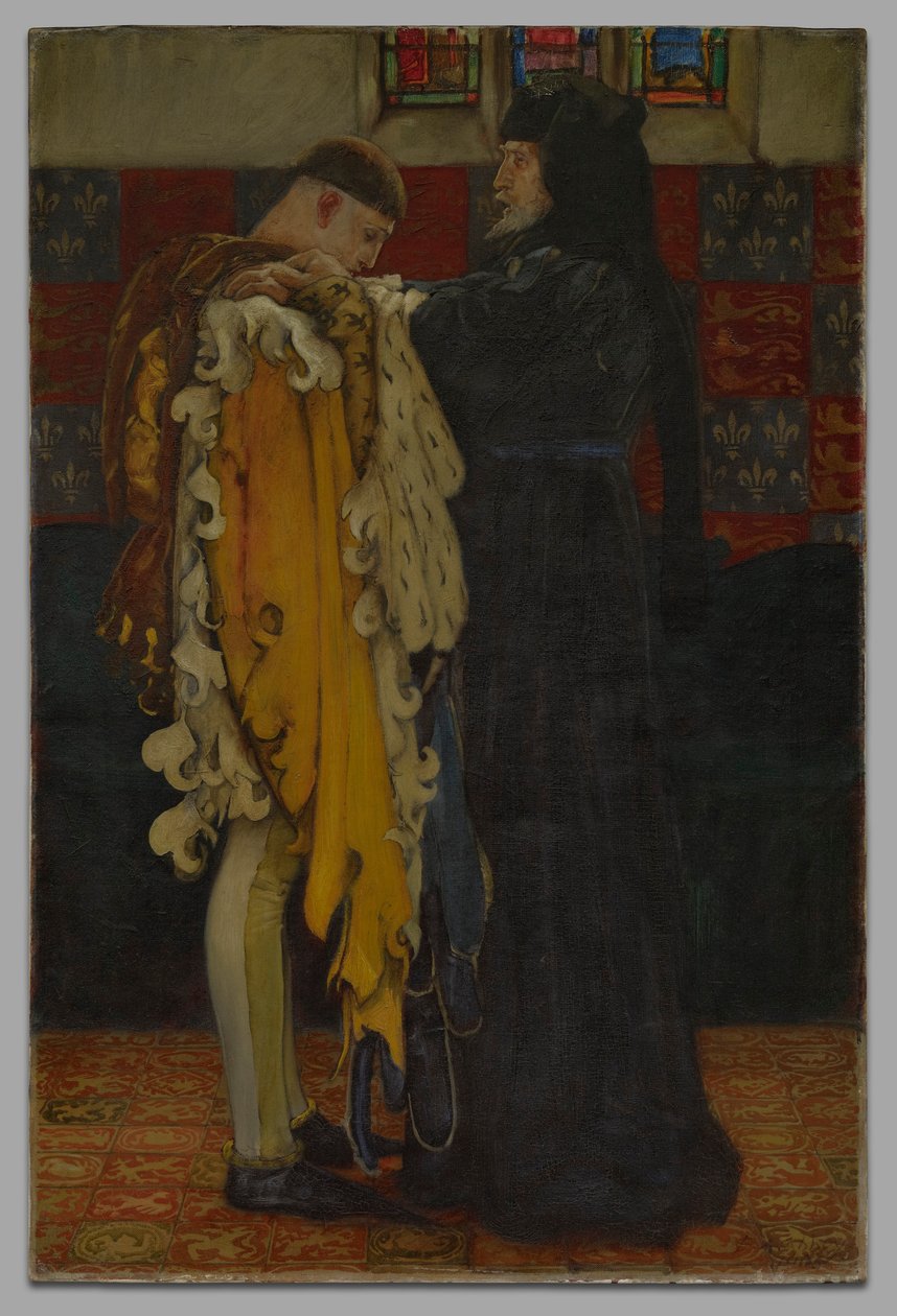 Kongen til prinsen af Wales: af Edwin Austin Abbey