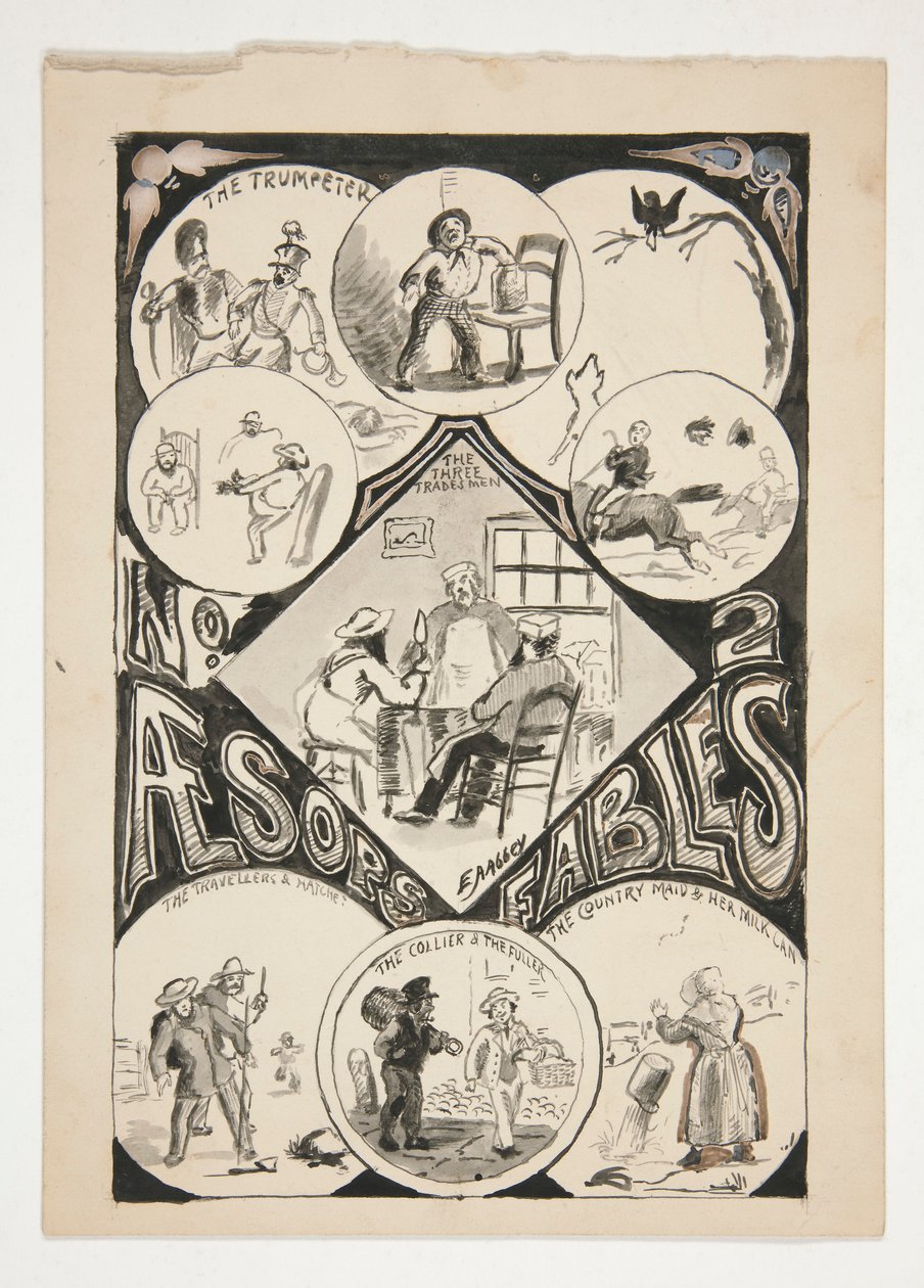 Titelside for Æsop af Edwin Austin Abbey