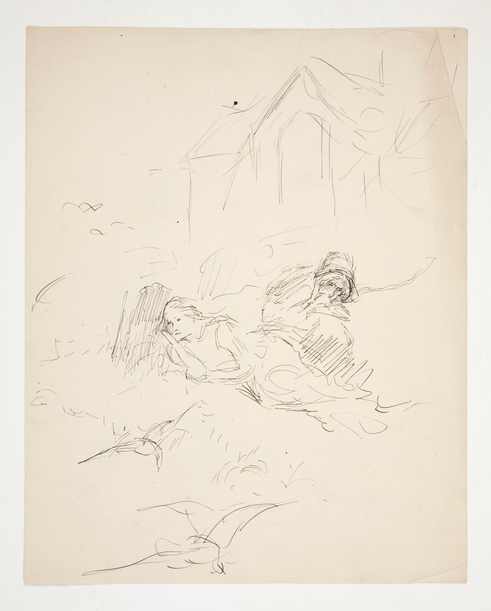Uidentificeret illustration af Edwin Austin Abbey