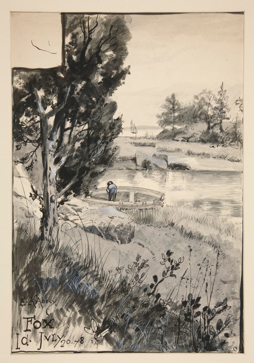 Uidentificeret illustration af Edwin Austin Abbey