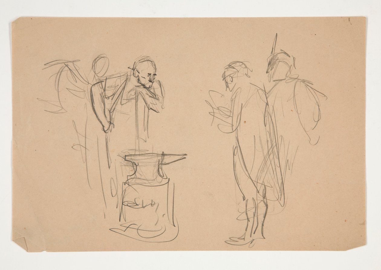 Uidentificeret illustration til Oliver Goldsmith af Edwin Austin Abbey