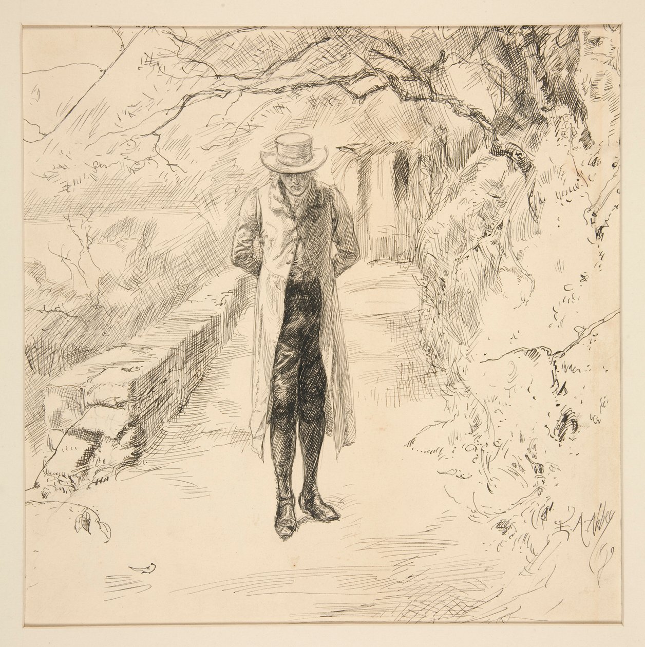 Wordsworth går i skoven: The English Lakes and Men Series, fra Harper af Edwin Austin Abbey