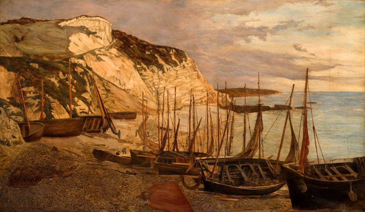 Beer Head, South Devon, ca. 1879 af Edwin Edwards