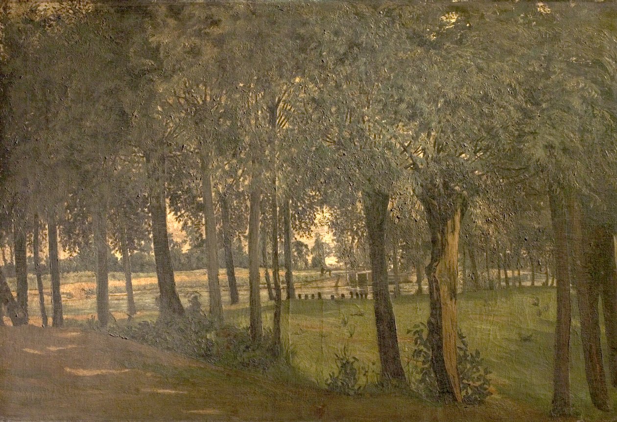 Under the Willows, Sunbury-on-Thames, Middlesex af Edwin Edwards