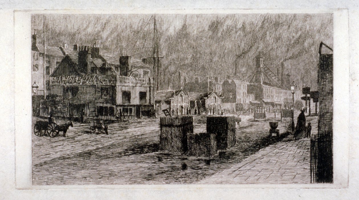 Vine Tavern, Mile End Road, Stepney, London, 1871 af Edwin Edwards