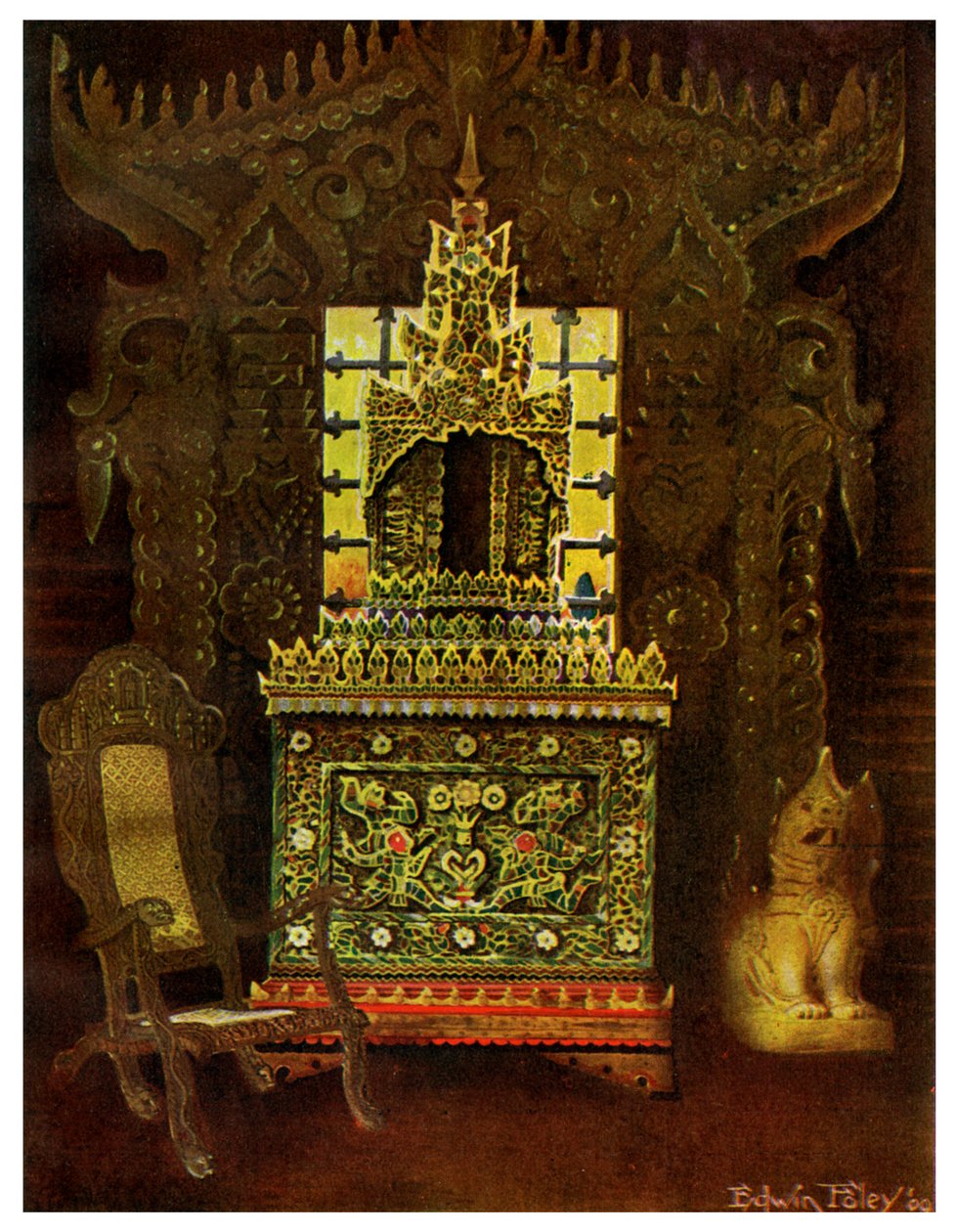 Asiatiske møbler, 1911-1912. af Edwin Foley